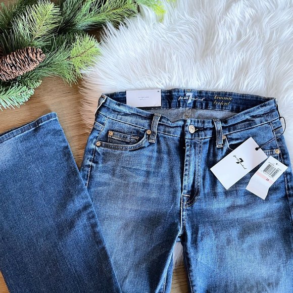 7 For All Mankind NEW Kimmie Bootcut Form Fitted Size 28 - Picture 2 of 9